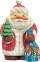 Игрушка новогодняя коллекционная "Дед Мороз с елкой" US 517623R - 1