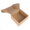 Коробка подарочная BOX, размер 20,5*21* 11см, картон МГК бур., самосборная - 5