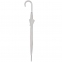 Зонт-трость с пластиковой ручкой, механический, белый, D=103 см, 100% полиэстер, шелкография - 2
