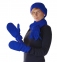 Комплект Unit Fleecy: шарф и шапка, синий - 2