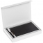 Коробка Silk с ложементом под ежедневник 13x21 и ручку, серебристая, 27х18х3,5 см - 1