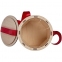 Коробка Drummer, круглая, с красной лентой, диаметр 14,8 см, высота 12 см; внутренние размеры: диаметр 12,9 см, высота 11 см - 1