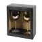 Набор бокалов для вина MOON&SUN (2шт), золотой и серебяный, 22,5х24,8х11,9см, стекло - 1
