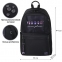 Рюкзак BRAUBERG FASHION CITY универсальный, потайной карман, "Moon", черный, 44х31х16 см, 270807 - 1