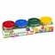 Пластилин-тесто для лепки BRAUBERG KIDS, 4 цвета, 560 г, яркие классические цвета, крышки-штампики, 106715 - 1