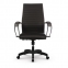 Кресло офисное МЕТТА "К-19" пластик, ткань-сетка, сиденье и спинка мягкие, черное - 3