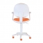 Кресло CH-W356AXSN с подлокотниками, оранжевое, пластик белый, CH-W356AXSN/15 - 4