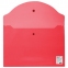 Папка-конверт с кнопкой STAFF, А4, до 100 листов, прозрачная, красная, 0,12 мм, 225172 - 2