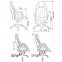 Кресло компьютерное Zombie VIKING 2 AERO, экокожа/ткань, черное/синее, 1180817 - 1