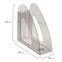 Лоток вертикальный для бумаг BRAUBERG "Delta", 240х90х240 мм, тонированный серый, 237241 - 6