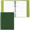 Тетрадь на кольцах А5 (180х220 мм), 120 листов, под кожу, клетка, BRAUBERG "Joy", зелёный/светло-зелёный, 129991 - 1