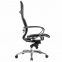 Кресло офисное МЕТТА "SAMURAI" Lux, рецик. кожа, регулируемое сиденье, черное - 2