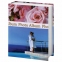 Фотоальбом BRAUBERG на 304 фотографии 10х15 см, твердая обложка, "Романтика", голубой с розовым, 390675 - 1