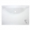Папка-конверт с кнопкой STAFF, А4, до 100 листов, прозрачная, 0,12 мм, 225173 - 1
