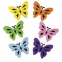 Наклейки из фетра "Бабочки", двухцветные, 6 шт., ассорти, ОСТРОВ СОКРОВИЩ, 661492 - 1