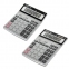 Калькулятор настольный металлический STAFF STF-1712 (200х152 мм), 12 разрядов, двойное питание, 250121 - 1