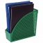 Лоток вертикальный для бумаг STAFF "Profit", 270х100х250 мм, сетчатый, полипропилен, зеленый, 237254 - 3