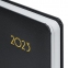 Ежедневник датированный 2023 А5 138x213 мм BRAUBERG "Select", балакрон, черный, 114056 - 4
