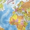 Карта мира политическая 101х70 см, 1:32М, с ламинацией, интерактивная, европодвес, BRAUBERG, 112381 - 1