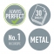 Дырокол металлический LEITZ "New NeXXT WOW", до 30 листов, синий металлик, блистер, 50082036 - 7