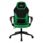 Кресло компьютерное BRABIX "Alpha GM-018", ткань/экокожа, черное/зеленое, 532639, GM-018_532639 - 3