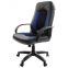 Кресло офисное BRABIX "Strike EX-525", экокожа черная, ткань черная/синяя, TW, 531380 - 5