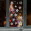 Украшение для окон и стекла ЗОЛОТАЯ СКАЗКА "Цветные снежинки 3", 30х38 см, ПВХ, 591221 - 3