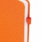 Ежедневник недатированный А5 138x213 мм BRAUBERG "Finest" под кожу, резинка, 136 л., оранжевый, 111873 - 5