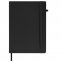 Скетчбук, черная бумага 140 г/м2 210х297 мм, 80 л., КОЖЗАМ, резинка, карман, BRAUBERG ART, черный, 113206 - 9
