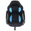 Кресло компьютерное BRABIX "Spark GM-201", экокожа, черное/голубое, 532505 - 5