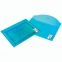 Папка-конверт с кнопкой STAFF, А4, до 100 листов, прозрачная, синяя, 0,15 мм, 270470 - 4