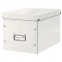 Короб архивный LEITZ "Click & Store" L, 310х320х360 мм, ламинированный картон, разборный, белый, 61080001 - 1
