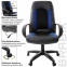 Кресло офисное BRABIX "Strike EX-525", экокожа черная, ткань черная/синяя, TW, 531380 - 7