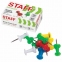Силовые кнопки-гвоздики цветные STAFF 50 штук, в картонной коробке, 224770 - 1