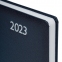 Ежедневник датированный 2023 А5 138x213 мм BRAUBERG "Profile", балакрон, синий, 114045 - 4