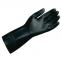 Перчатки латексно-неопреновые MAPA Technic/UltraNeo 420, хлопчатобумажное напыление, размер 7 (S), черные - 1
