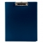 Папка-планшет STAFF, А4 (310х230 мм), с прижимом и крышкой, пластик, синяя, 0,5 мм, 229220 - 1