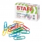 Скрепки STAFF "Manager", 28 мм, цветные, 100 шт., в картонной коробке, 226821 - 1