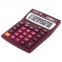 Калькулятор настольный STAFF STF-1808-WR, КОМПАКТНЫЙ (140х105 мм), 8 разрядов, двойное питание, БОРДОВЫЙ, 250467 - 4