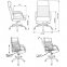 Кресло офисное T-8010N, хром, экокожа, черное, 1365103 - 1