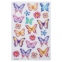 Наклейки гелевые "Пастельные бабочки", многоразовые, с блестками, 10х15 см, ЮНЛАНДИЯ, 661780 - 1