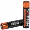 Батарейки аккумуляторные Ni-Mh мизинчиковые КОМПЛЕКТ 4 шт., AAA (HR03) 650 mAh, SONNEN, 455609 - 1