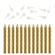 Набор свечей для торта 12 шт., 6 см, с держателем, золотой металлик, ЗОЛОТАЯ СКАЗКА, в блистере, 591449 - 1