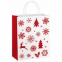 Пакет подарочный КОМПЛЕКТ 10 штук, новогодний, 26x13x32 см, "Winter Kraft", ЗОЛОТАЯ СКАЗКА, 591960 - 1
