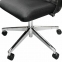 Кресло офисное МЕТТА "К-6" хром, рецик. кожа, сиденье и спинка мягкие, белое - 9