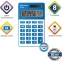 Калькулятор карманный BRAUBERG PK-608-BU (107x64 мм), 8 разрядов, двойное питание, СИНИЙ, 250519 - 2