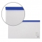 Папка-конверт на молнии МАЛОГО ФОРМАТА (250х135 мм), прозрачная, молния синяя, 0,11 мм, BRAUBERG, 226032 - 3