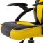 Кресло компьютерное BRABIX "Shark GM-203", экокожа, черное/желтое, 532514 - 10