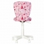Кресло детское "POLLY GTS white" без подлокотников, розовое с рисунком - 4