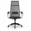 Кресло офисное МЕТТА "К-7" пластик, прочная сетка, сиденье и спинка регулируемые, черное - 3